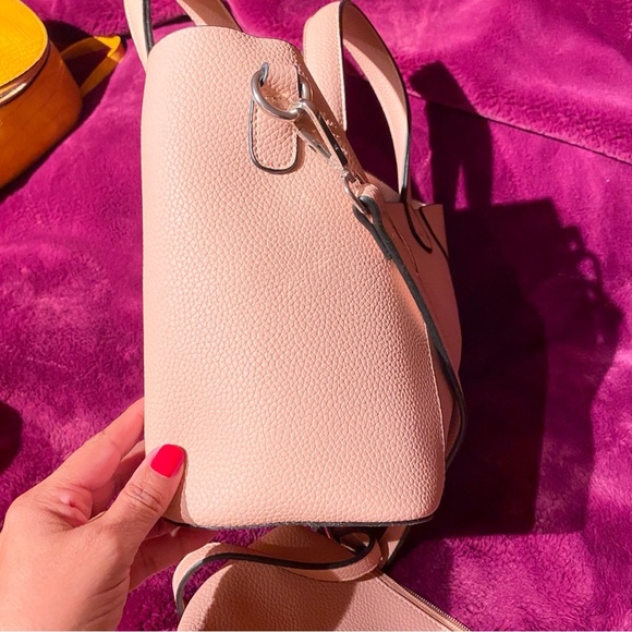 Dusty Pink Tote and Poche. Very beautiful, never been used. For school or office - Picture 5 of 8